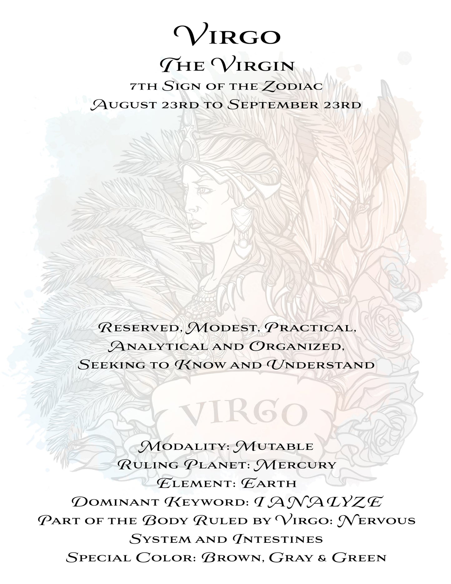 Chakra Astrology Box - Virgo Info 2023