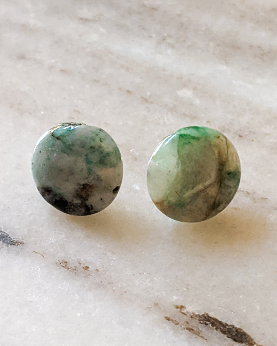 Chrysocolla Stud Earrings