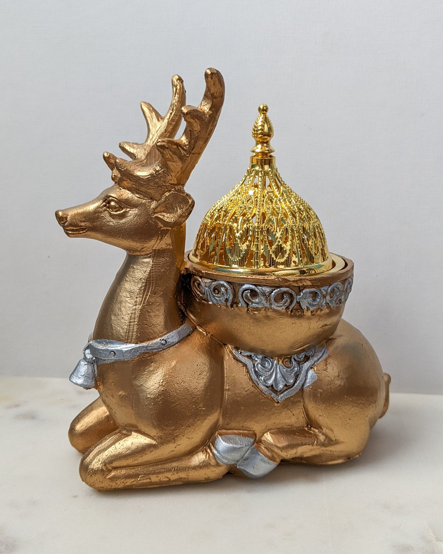 Reindeer Incense Burner & Candleholder
