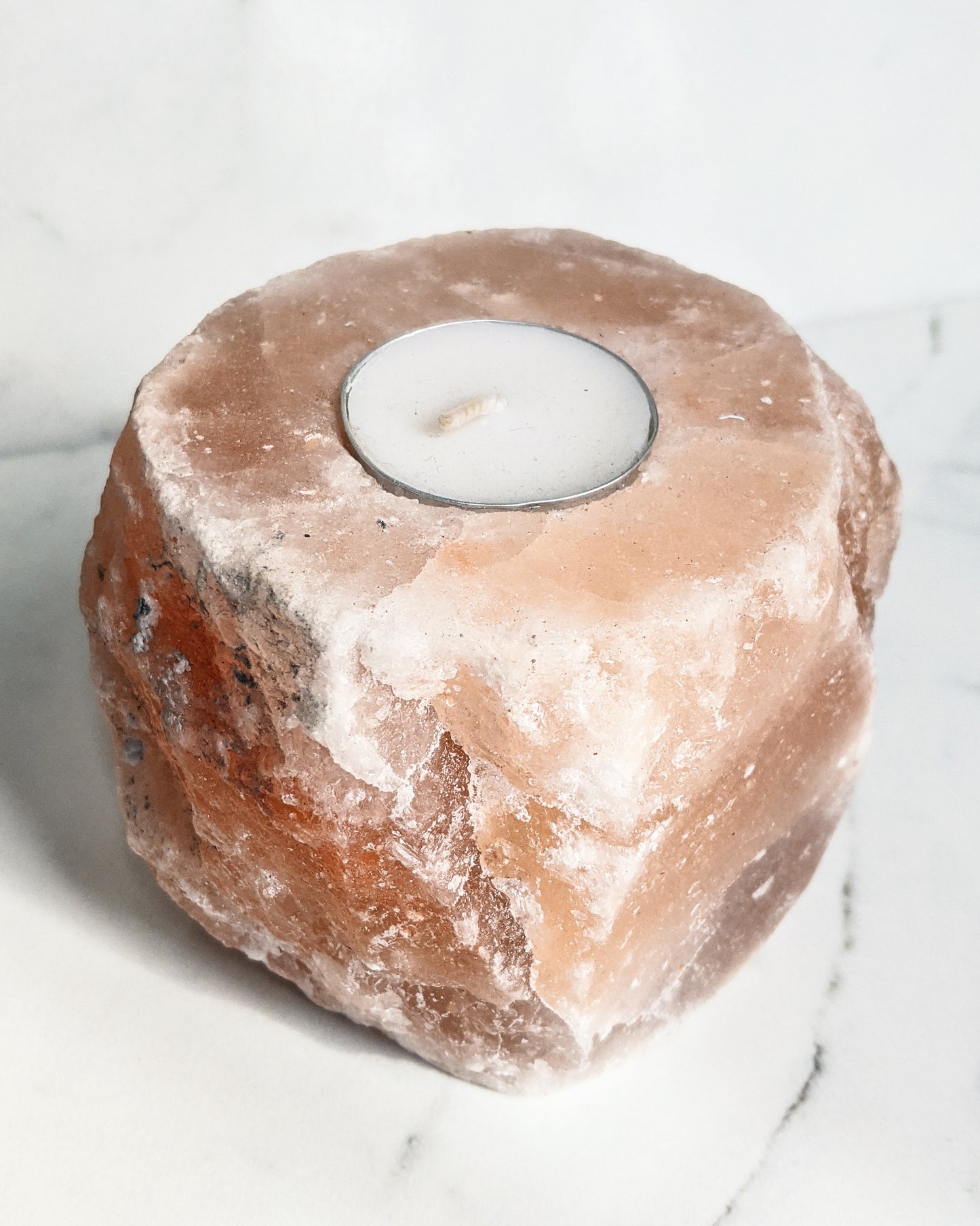 Salt Rock Tea Light Candle Holder