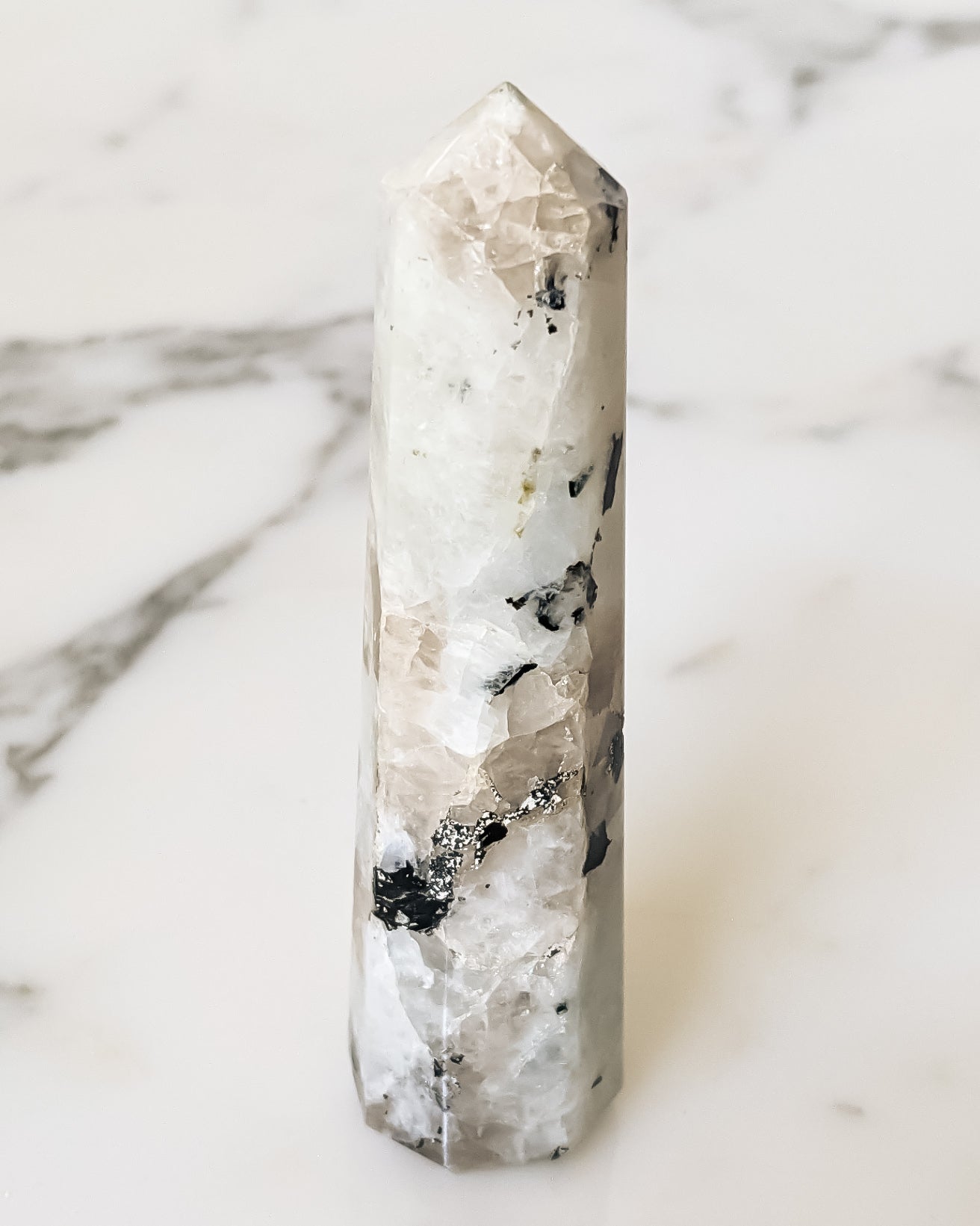 Rainbow Moonstone Obelisk (3"+)
