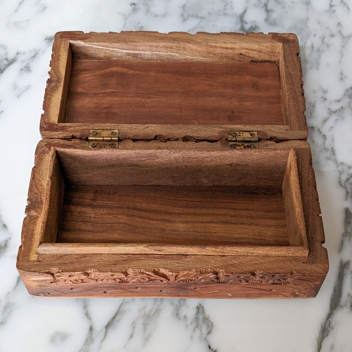Triple Moon Handmade Wooden Box (Medium)