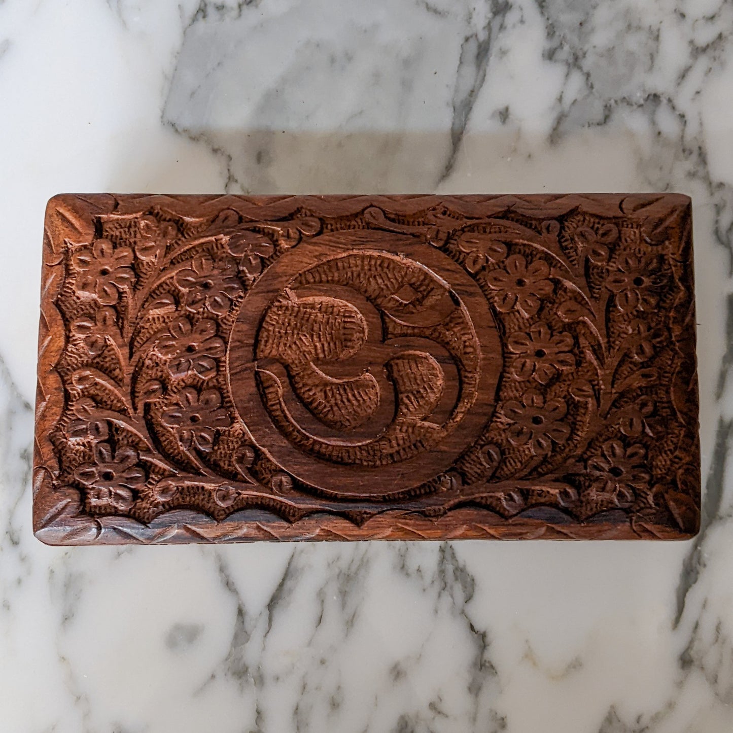 OM Handmade Wooden Box (Medium)