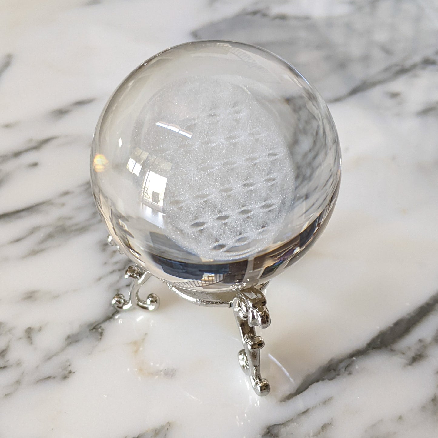 Flower of Life Gazing Ball (55mm) with stand