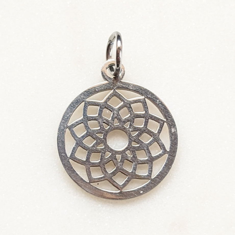 Silver Mandala Pendant