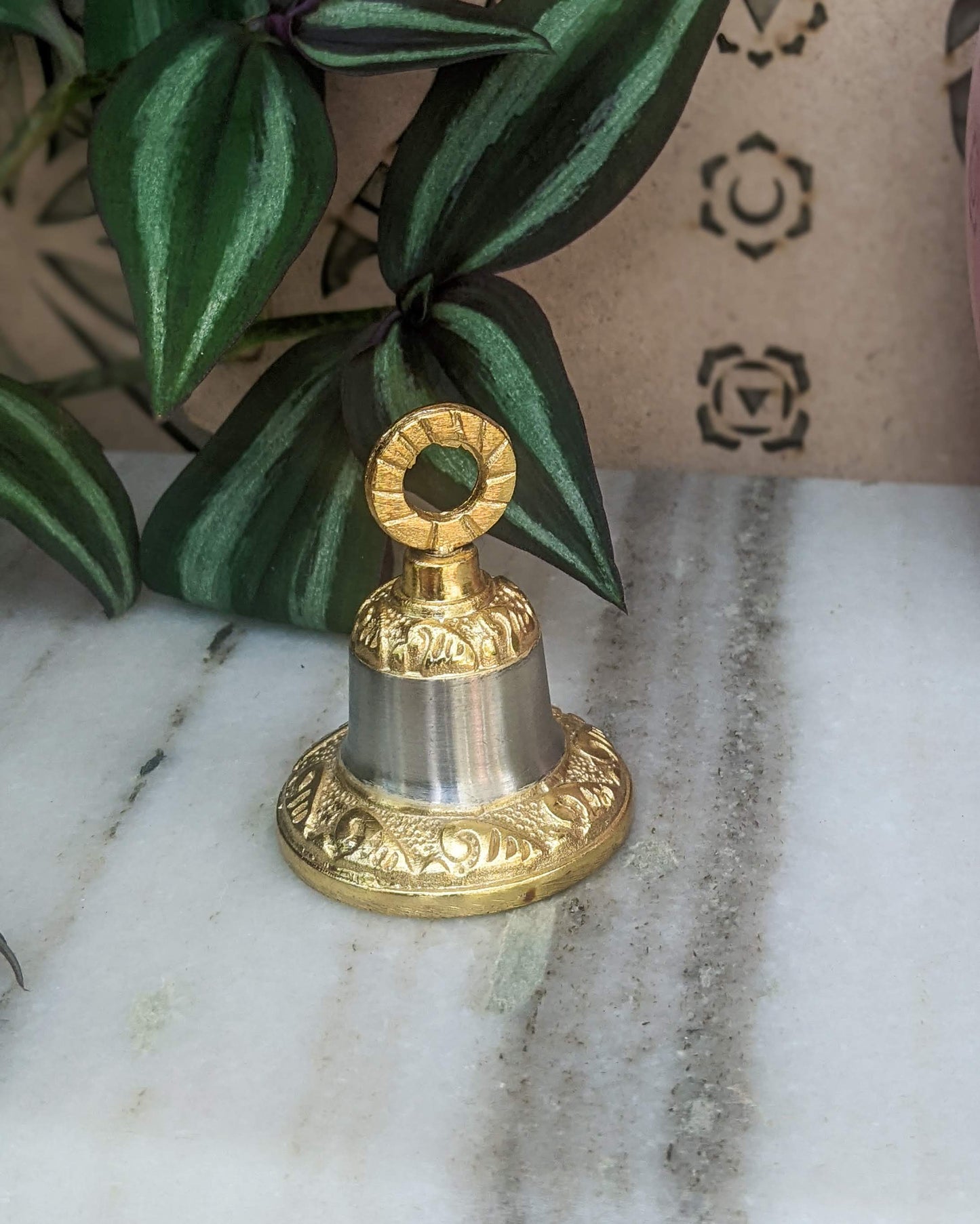 Carved 2" Metal Bell