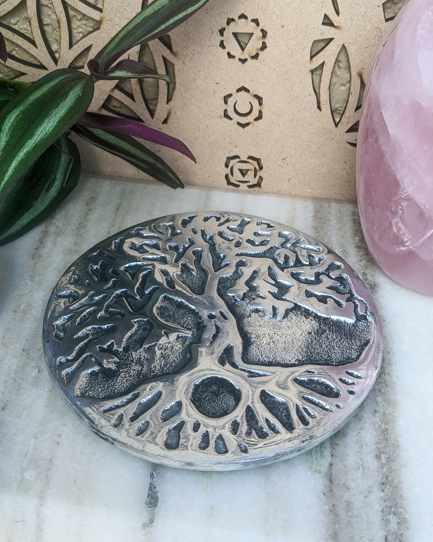 Tree of Life Metal Incense Burner
