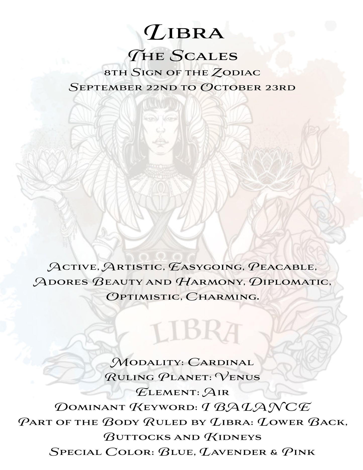 Chakra Astrology Box - Libra Info 2023