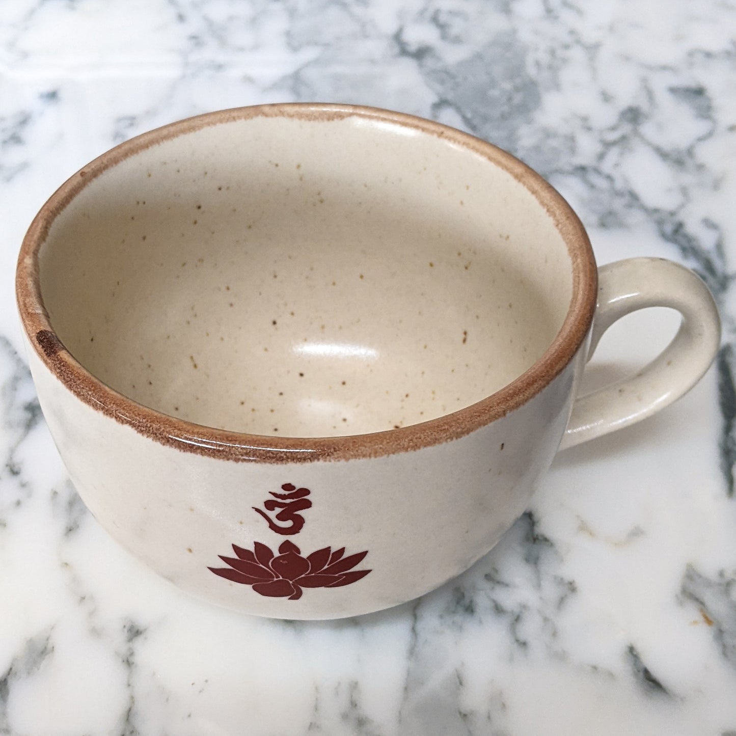 Large Handmade Ceramic OM Mug