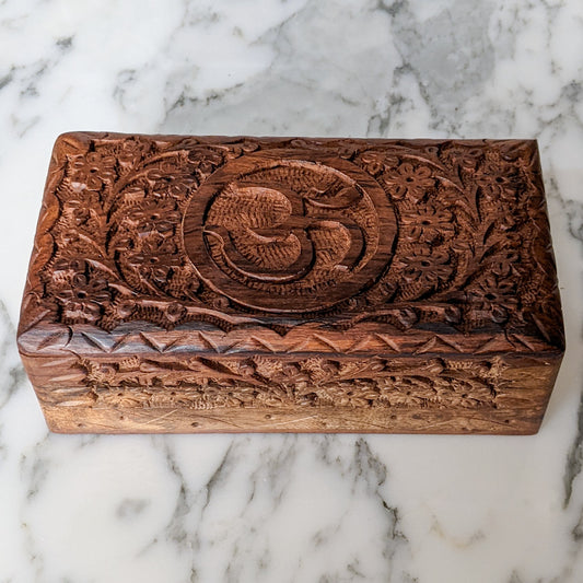 OM Handmade Wooden Box (Medium)