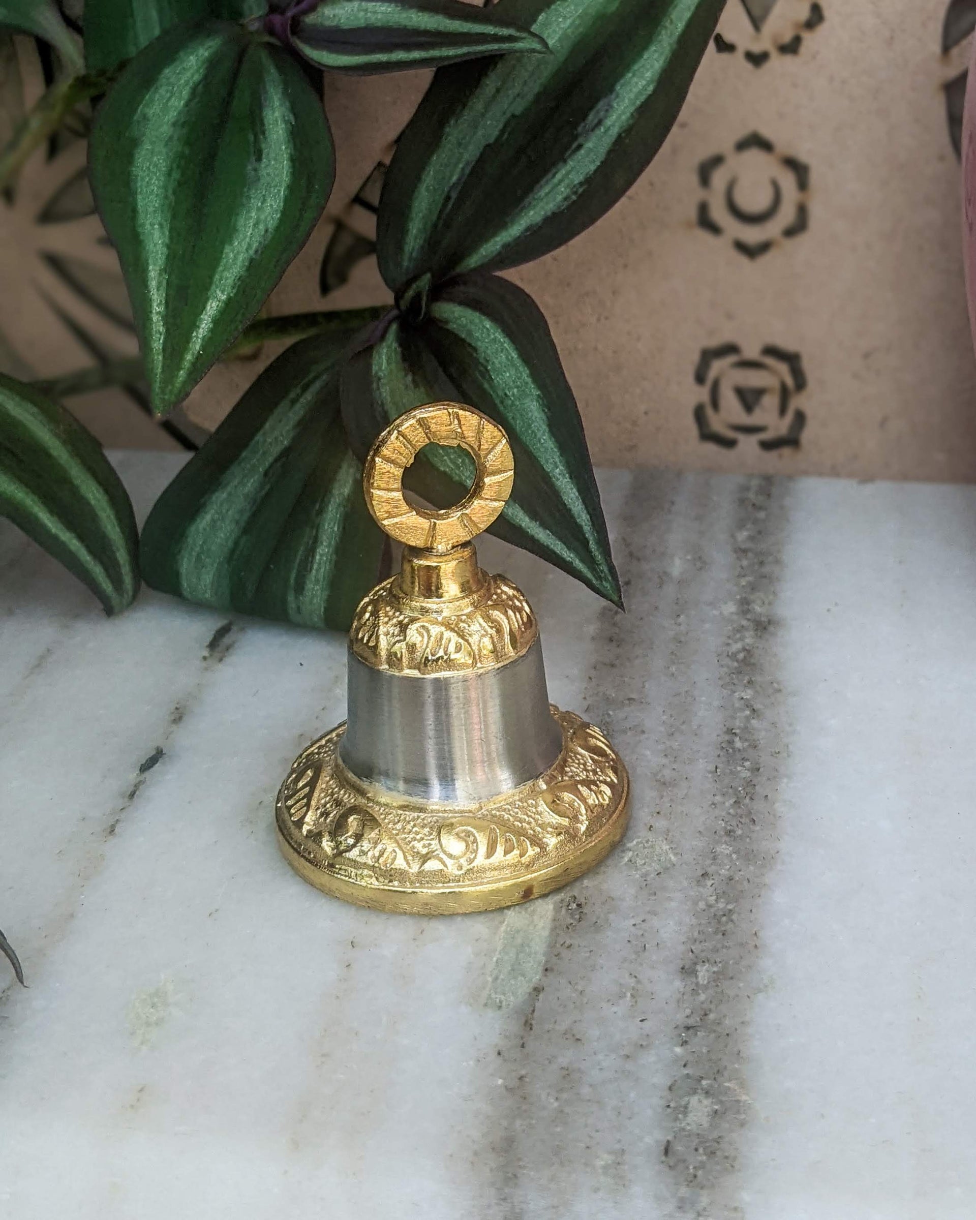 Carved 2" Metal Bell