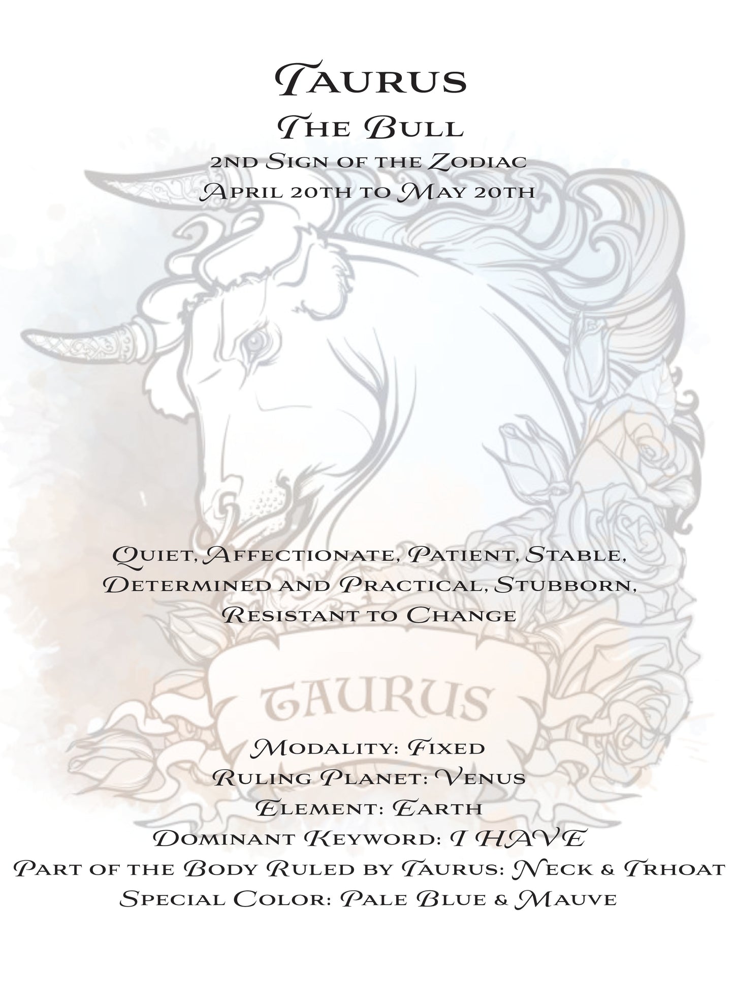 Chakra Astrology Box - Taurus Information 2022